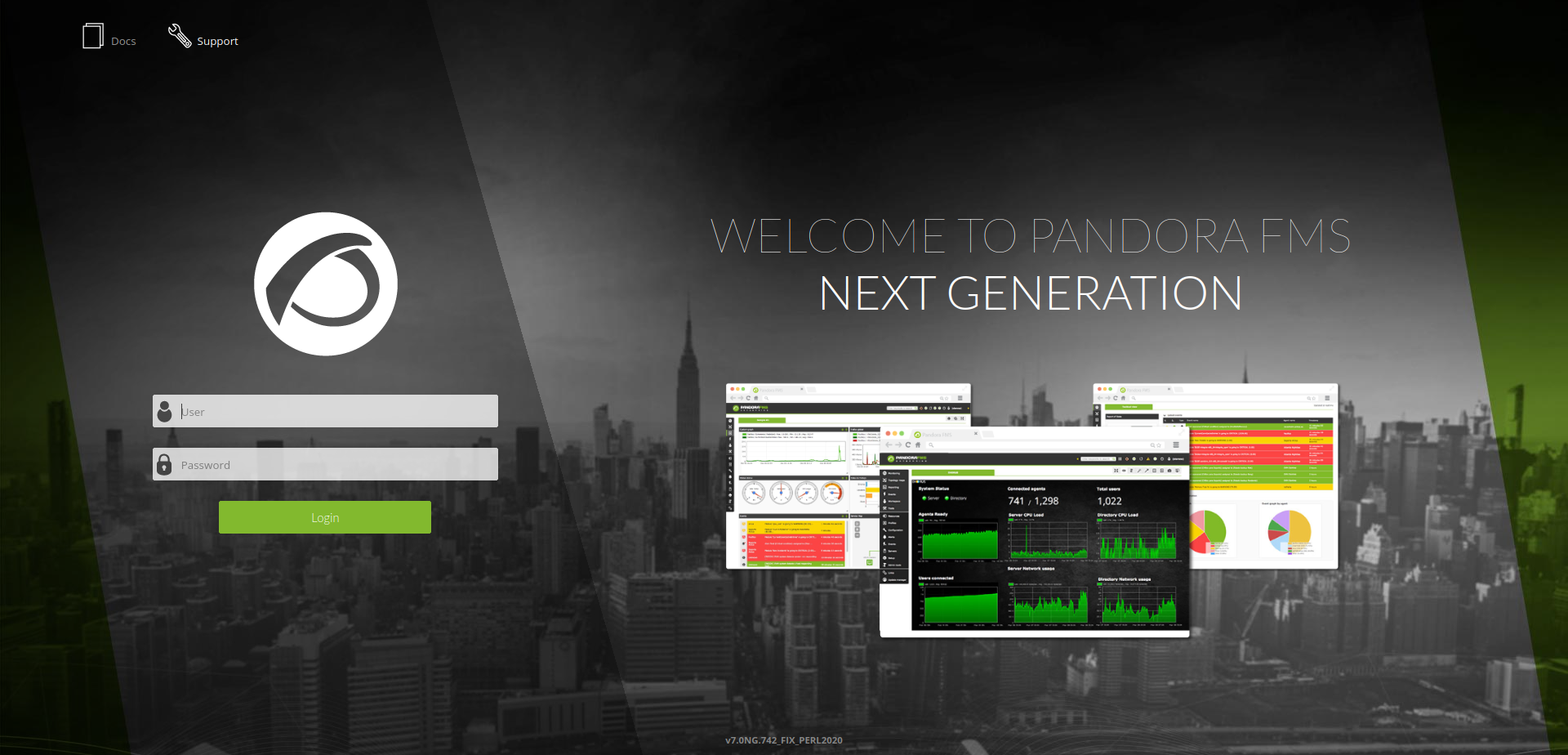 pandora landing page